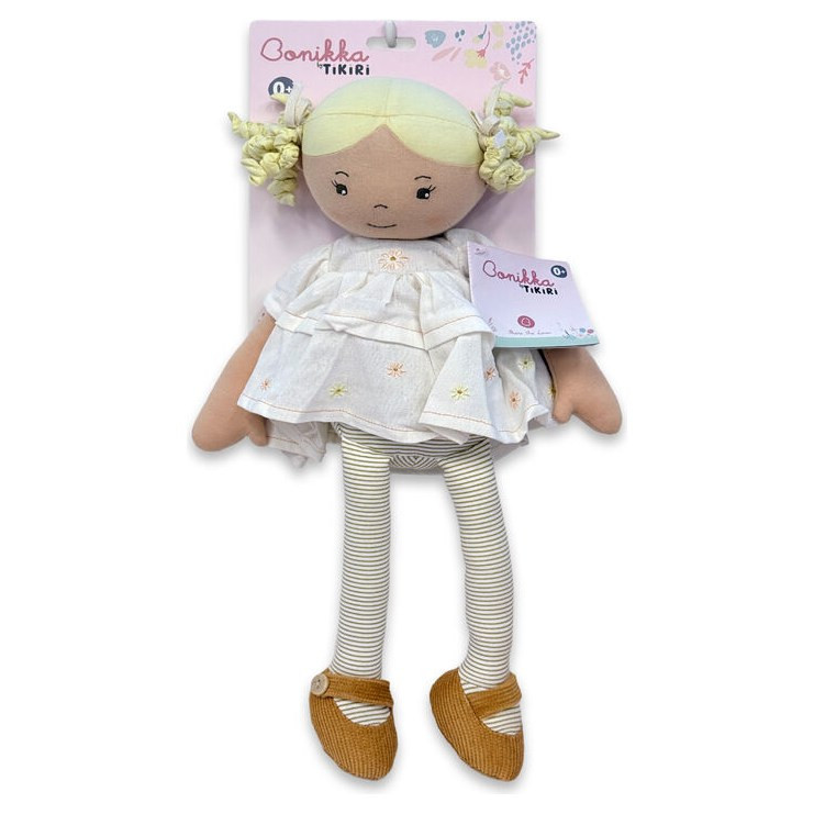 Bonikka Priscy Linen Doll with Blonde Hair - image 12