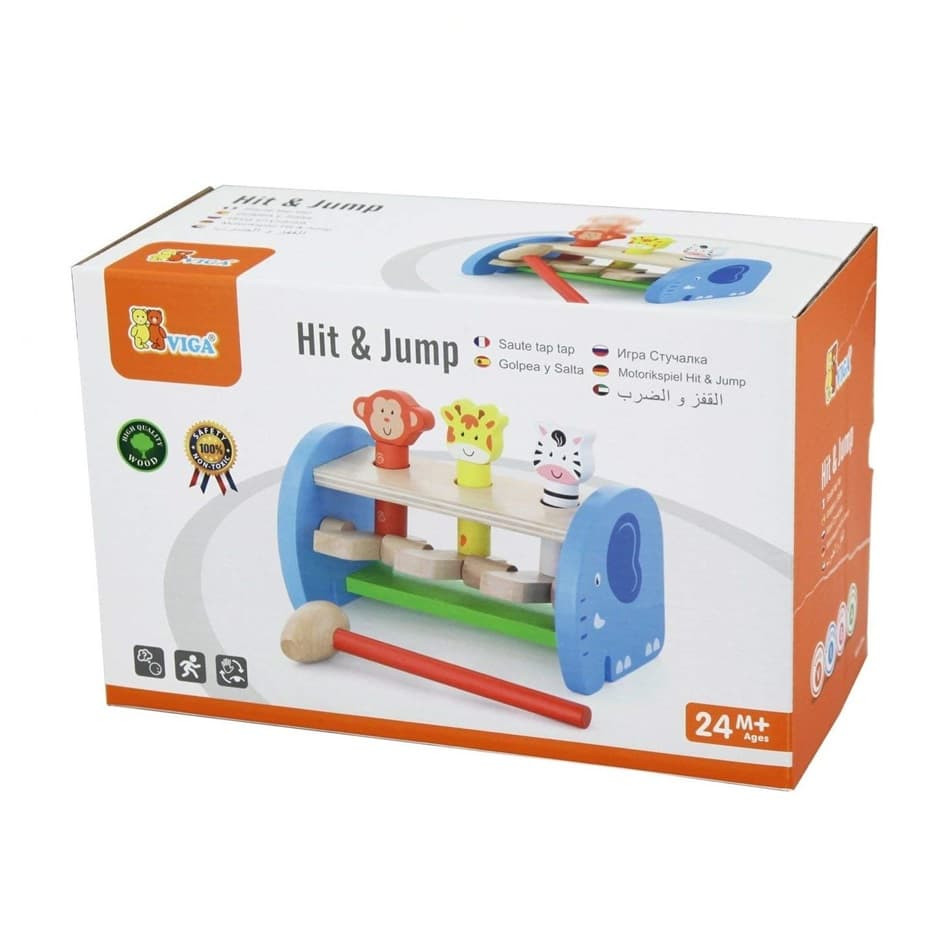 Viga Hit & Jump pounding toy box
