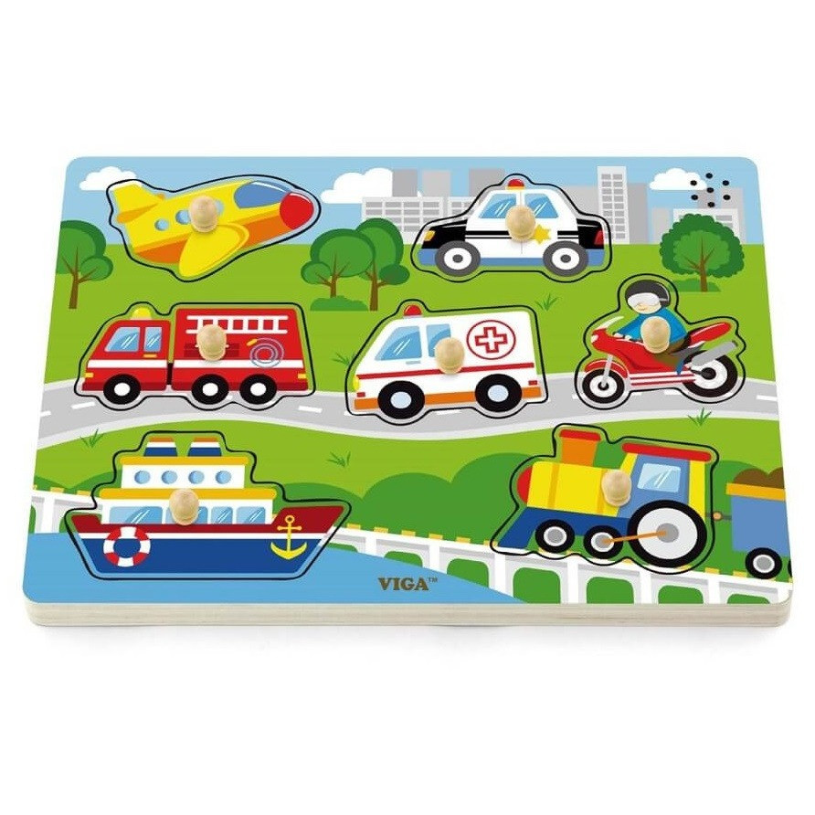 viga sound transportion peg puzzle