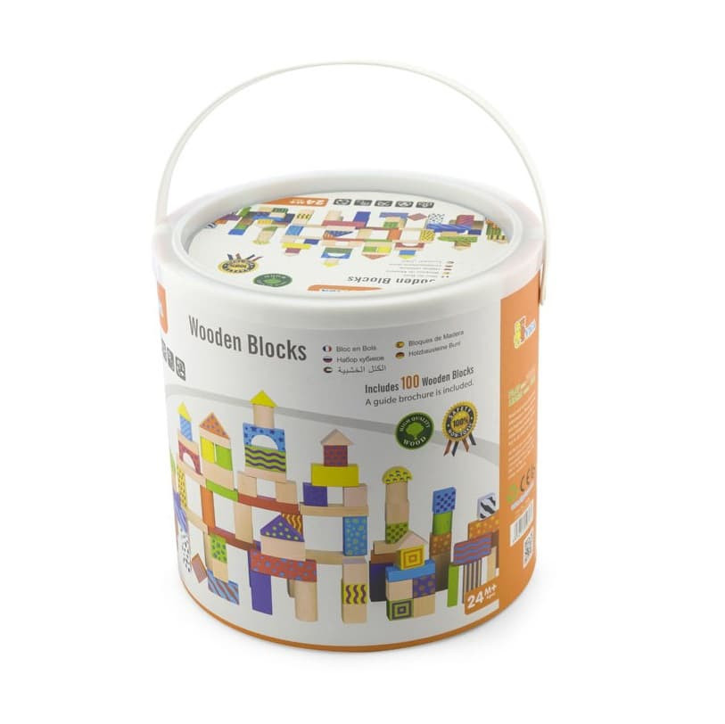 viga patterned blocks in tub