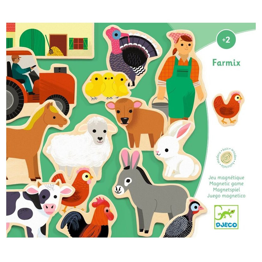 Djeco Wooden Magnetic Farm Set - image 3