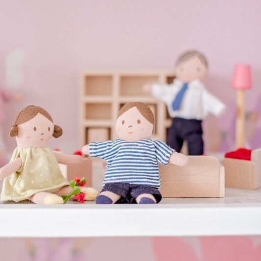 Bonikka Tiny Doll Family of 4 - image 10