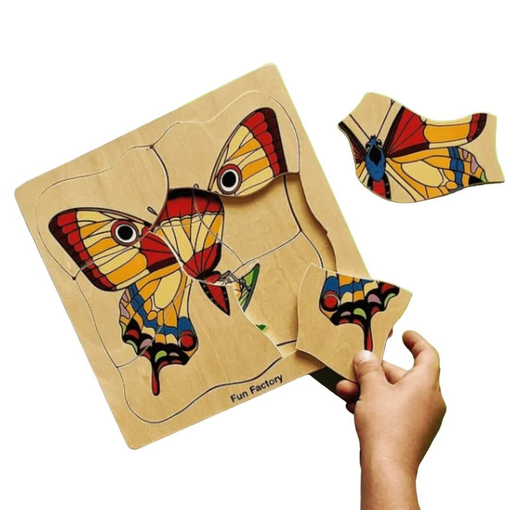 butterfly wooden layer puzzle