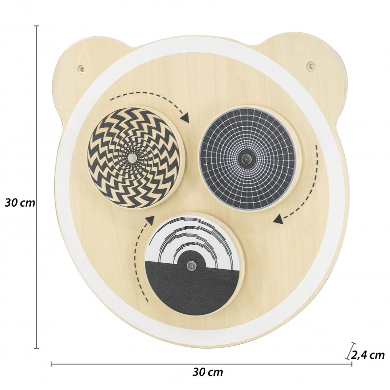 viga wall toy spinning points size