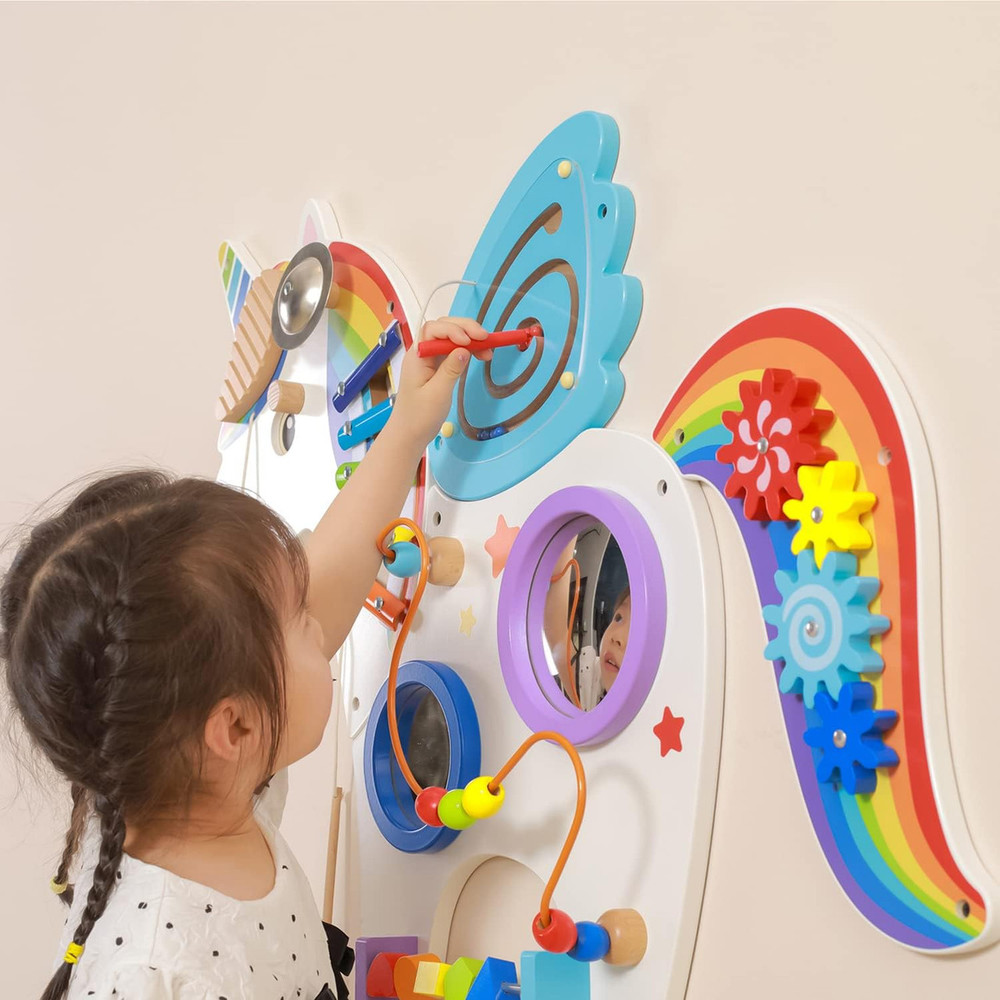 unicorn wall activity toy maze