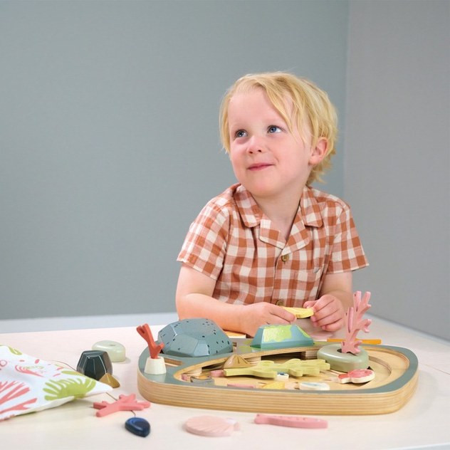 Tenderleaf My Little Rock Pool - Pretend Play Sea Life Playset - image 6