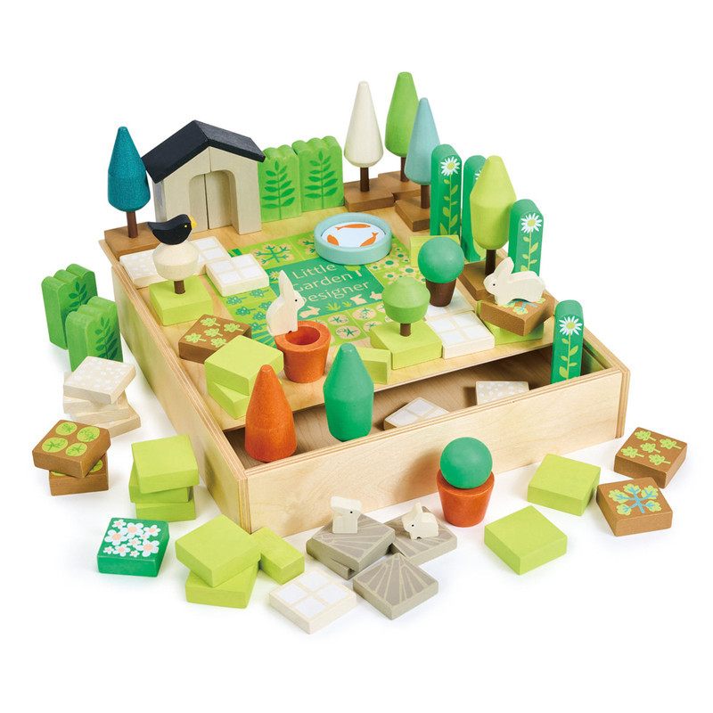 Tenderleaf Little Garden Designer Set comes in a box with a sliding lid