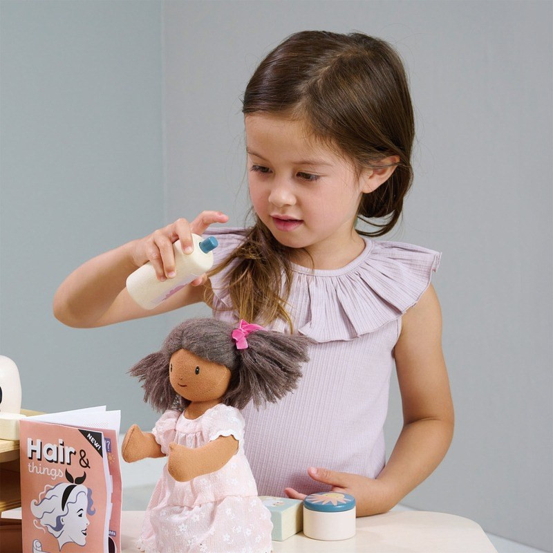Tenderleaf Hair Salon - Pretend Play Wooden Kids Hairdresser Set - image 9