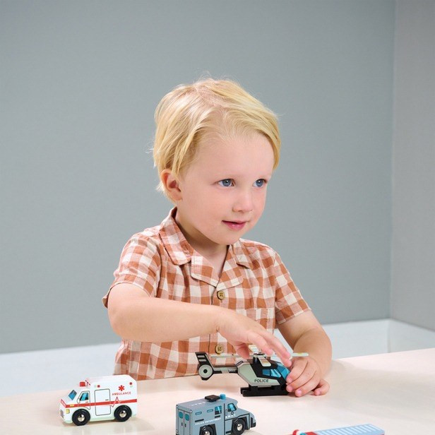 Tenderleaf Wooden Toy Emergency Vehicles - image 5