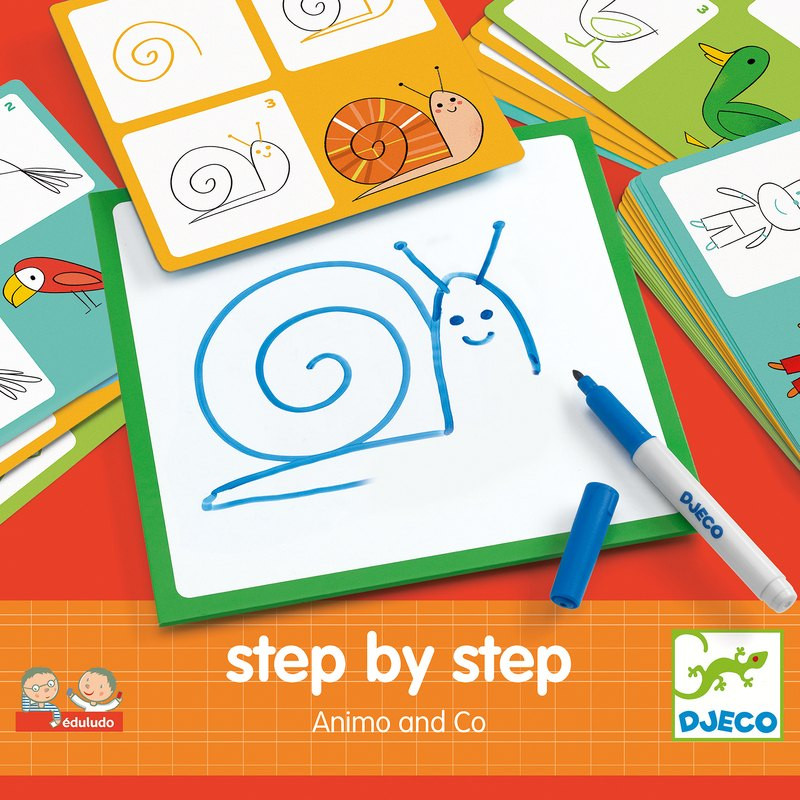 Djeco Eduludo Step by Step Learn to Draw - Animals & Co - image 2