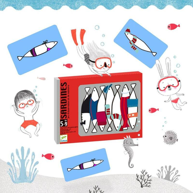 Djeco Sardines Spot It / Memory Card Game - image 6