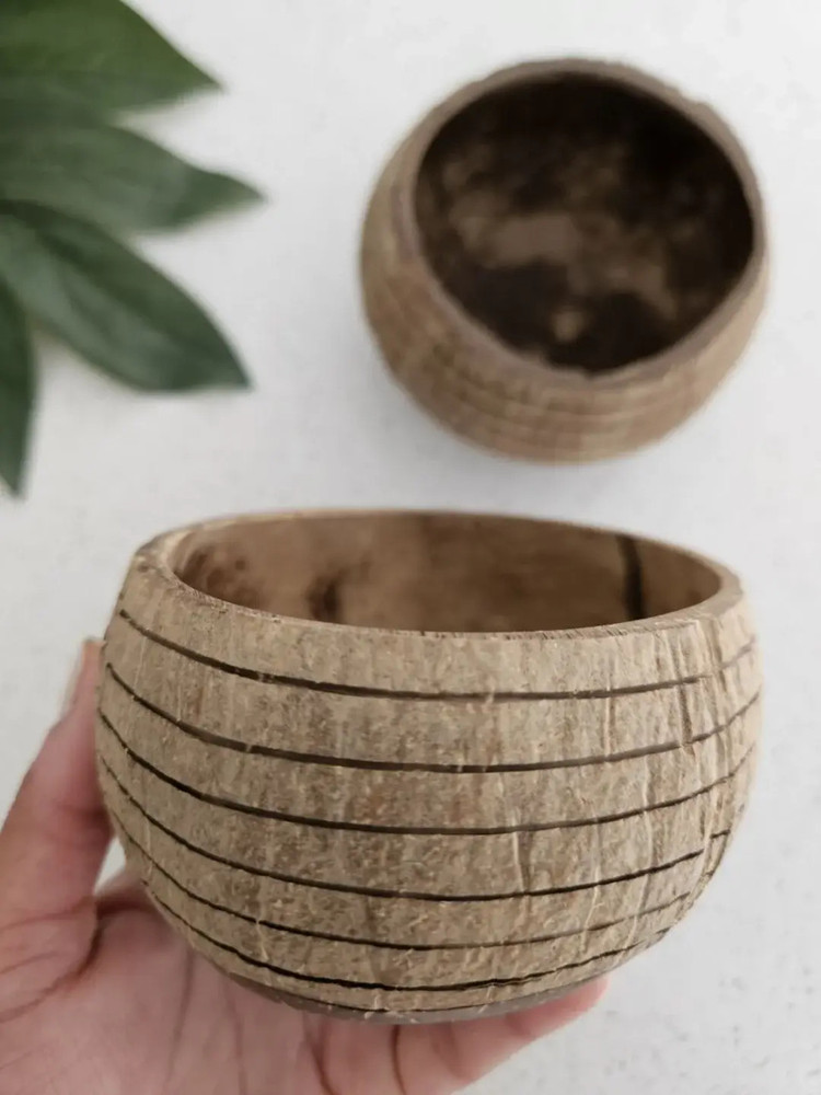 Qtoys Horizon Pattern Coconut Bowl 1