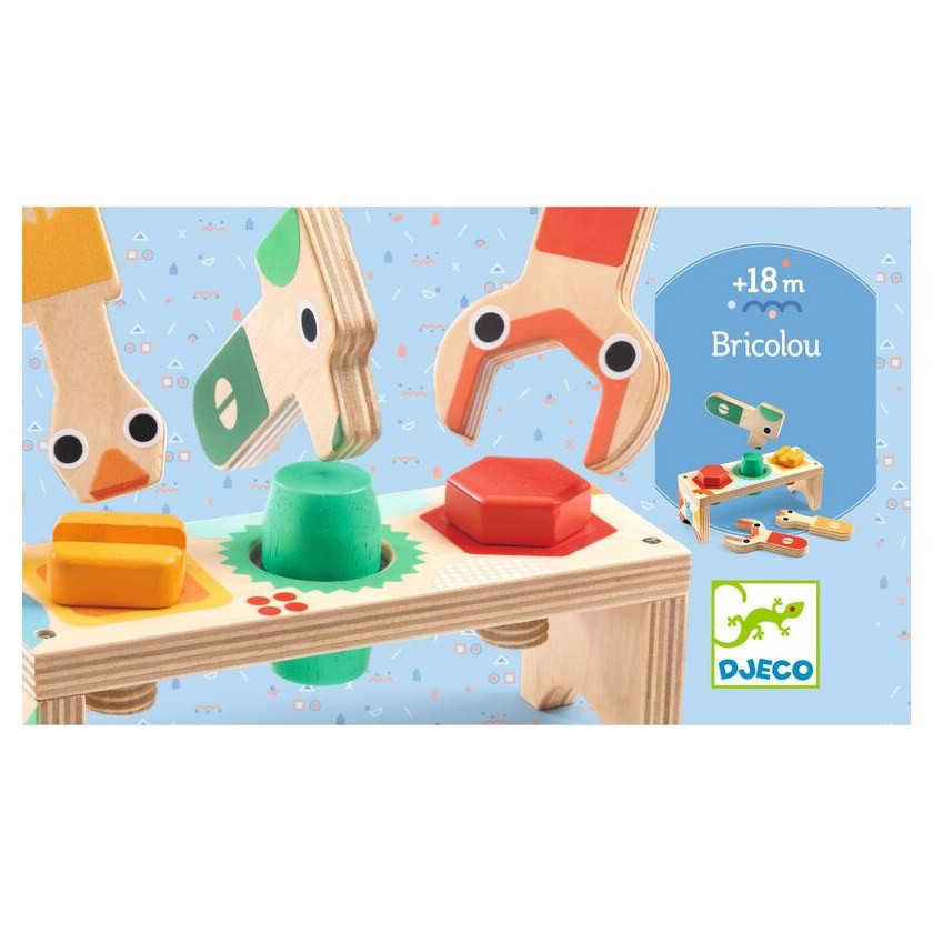 Djeco Bricolou Wood Tool Set - image 5