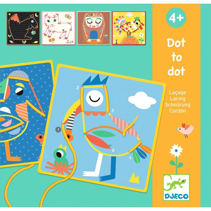 Djeco Dot-to-Dot Lacing box