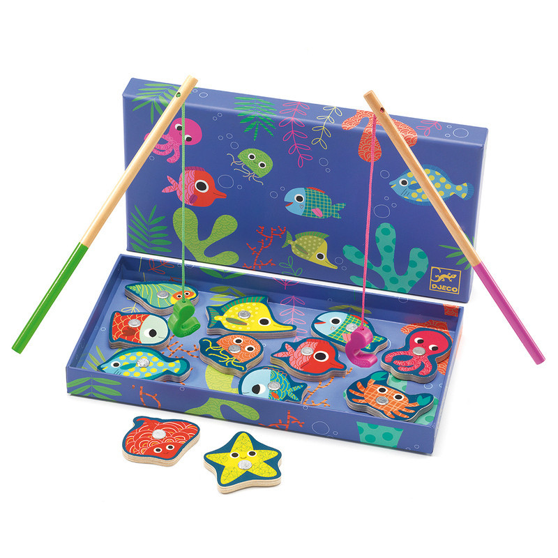 Djeco Magnetic Coloured Fishing Game