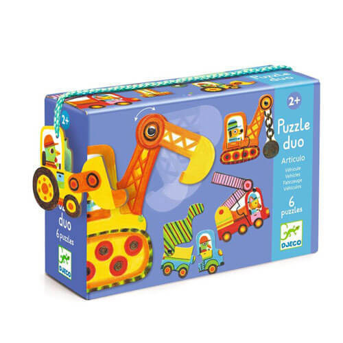 Djeco Duo Vehicles 12pc Puzzle Box
