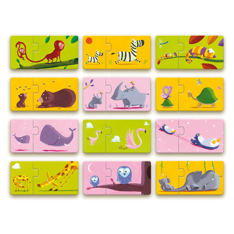 Djeco Duo Mum & Baby has 12 puzzles
