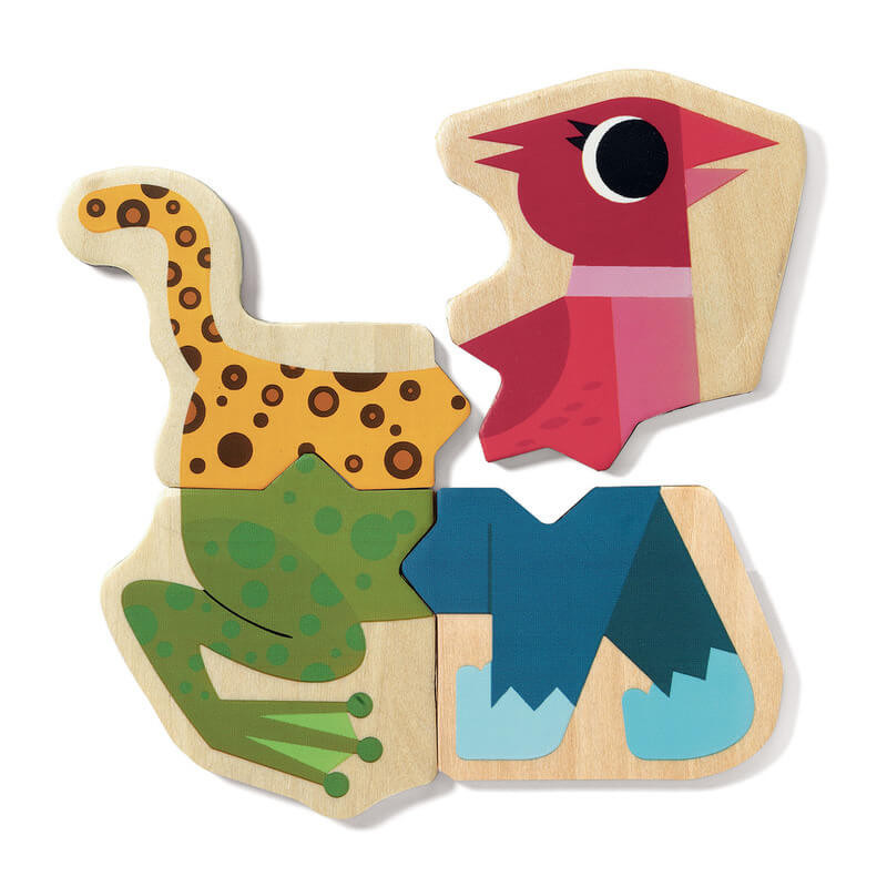 Djeco Wooden Magnetic Mixanimo Set all mixed up!