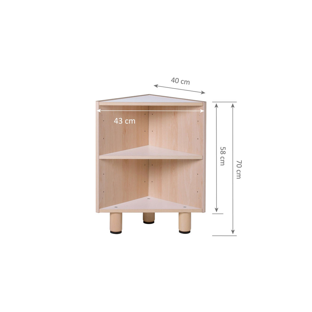 Montessori 2 Tier Corner Shelf