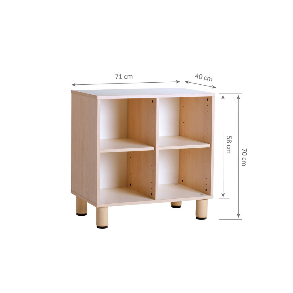 Montessori 4 Cube Shelf