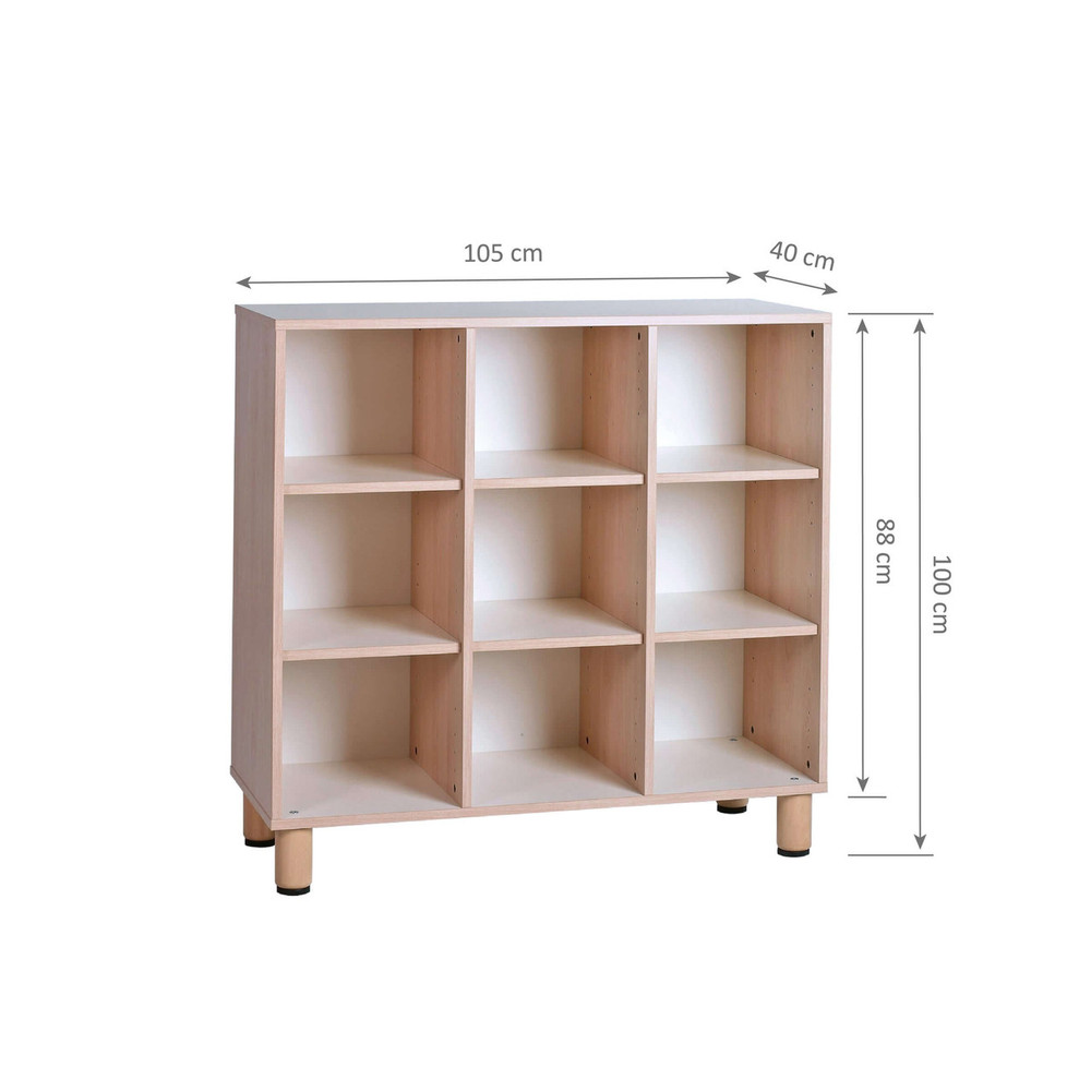 Montessori 9 Cube Shelf