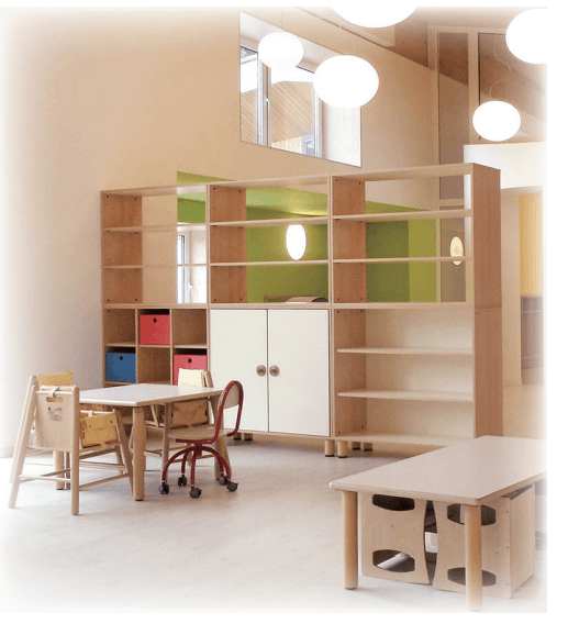 9 space Montessori shelf