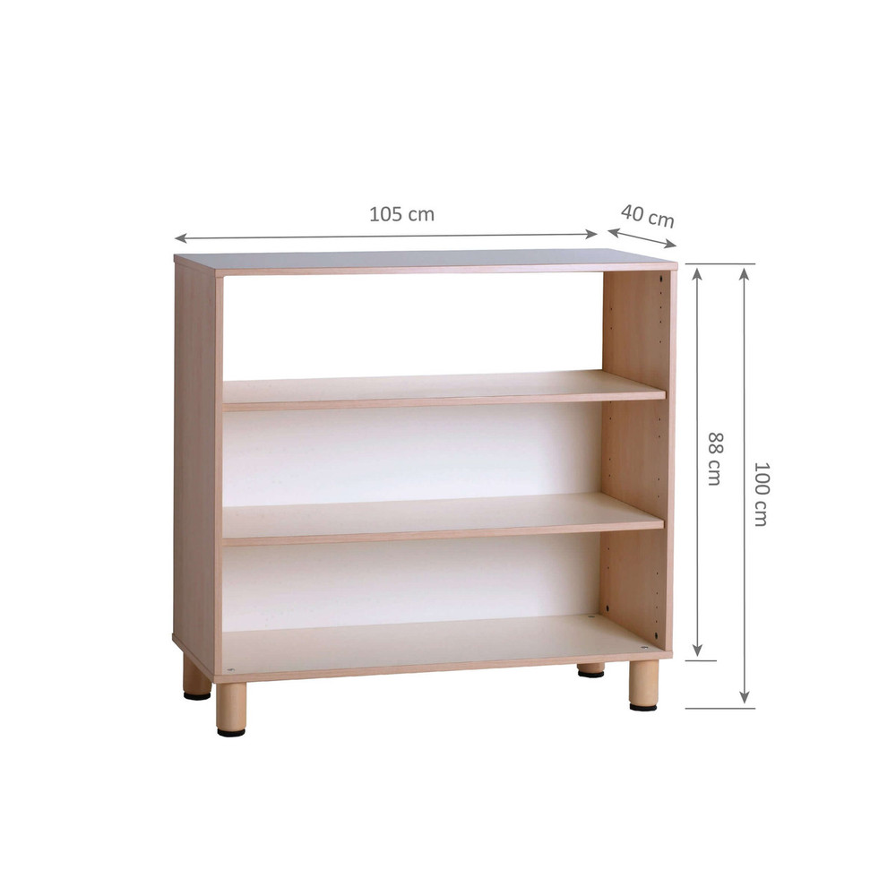 Montessori 3 Tier Partition Shelf