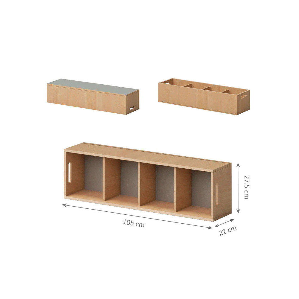 GAM Montessori Container Bench 1