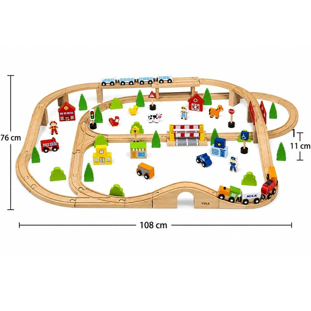 viga train set 90pc size