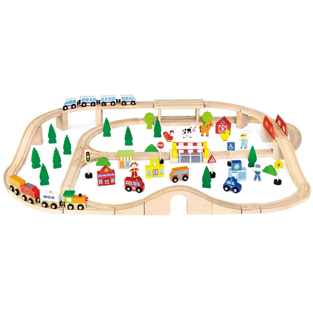 viga wooden train set