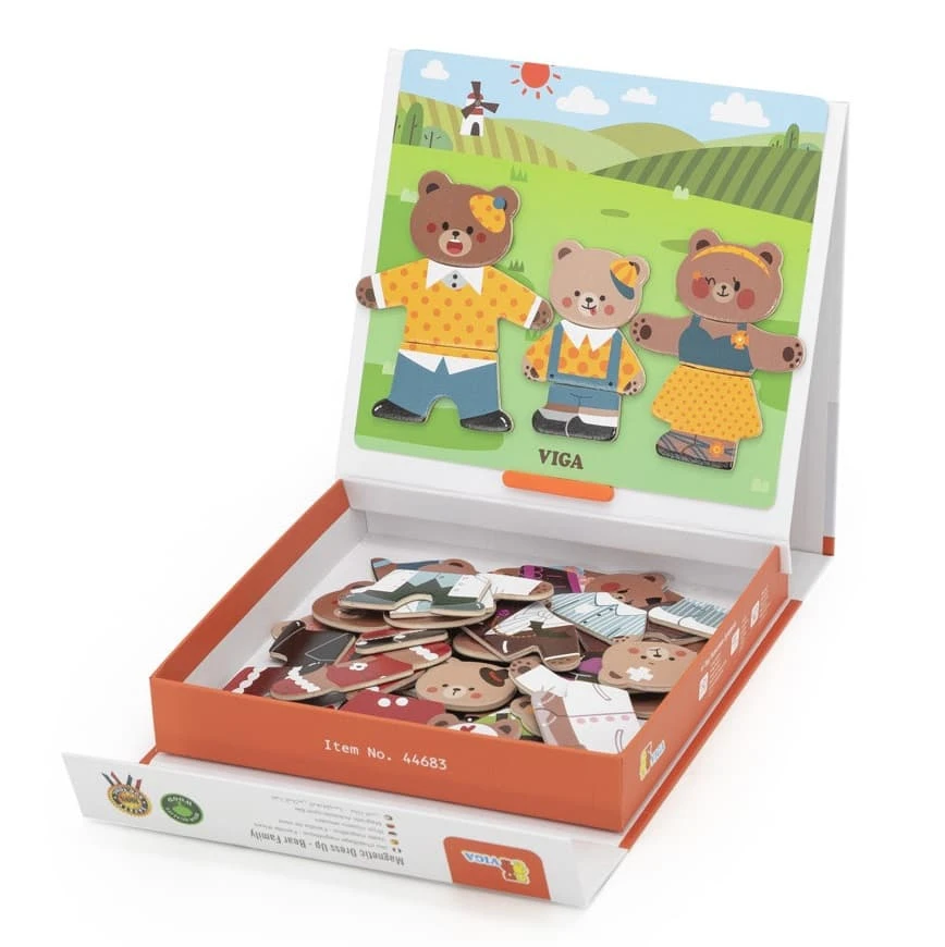 Wooden Magnetic Dress Up Bears