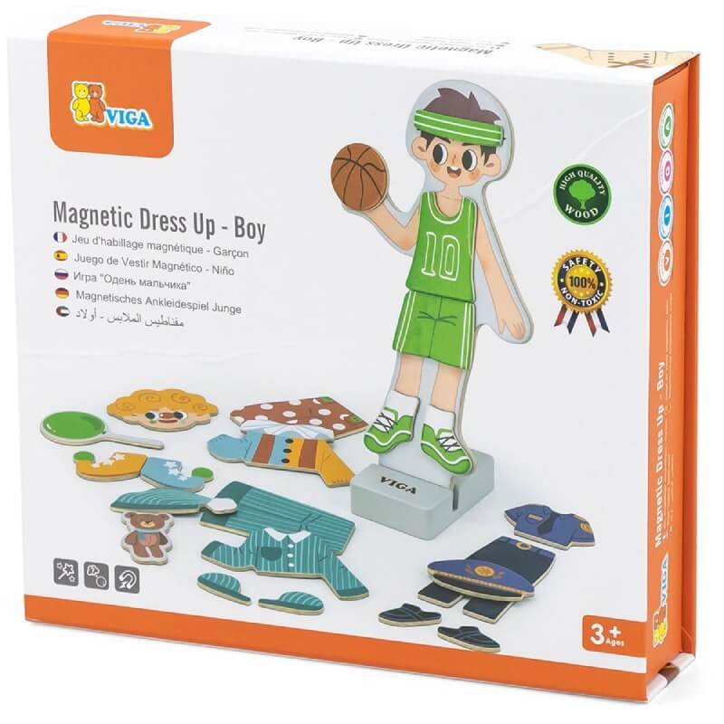  Viga Wooden Magnetic Dress Up box