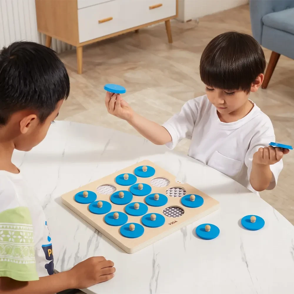 Viga Wooden Memory Game Playing