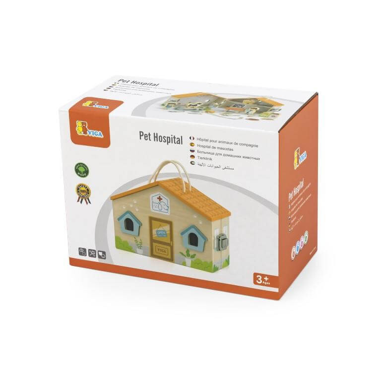 Wooden Vet Hospital Toy box