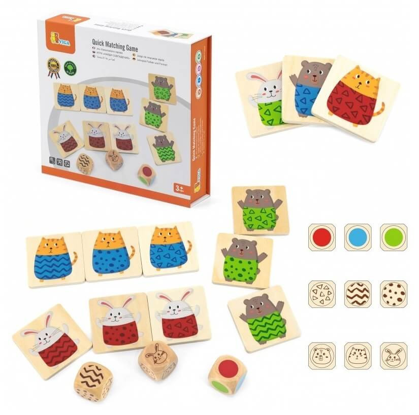 wooden quick response game