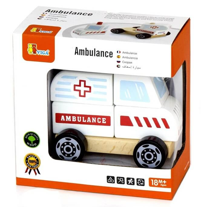  Viga Wooden Stacking Ambulance box