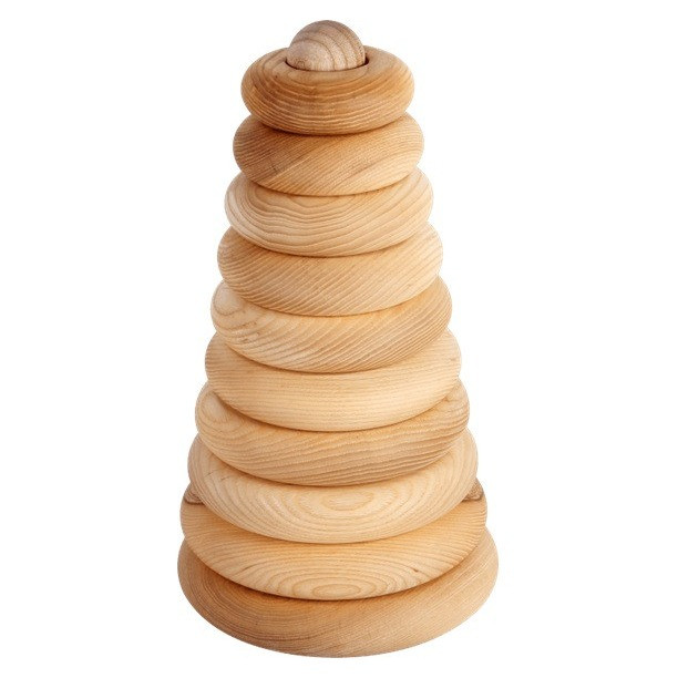 large wooden stacking toy