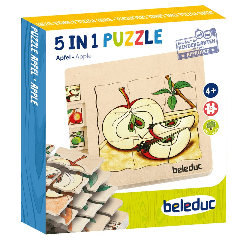 Beleduc Multilayer Puzzle - Apple Box