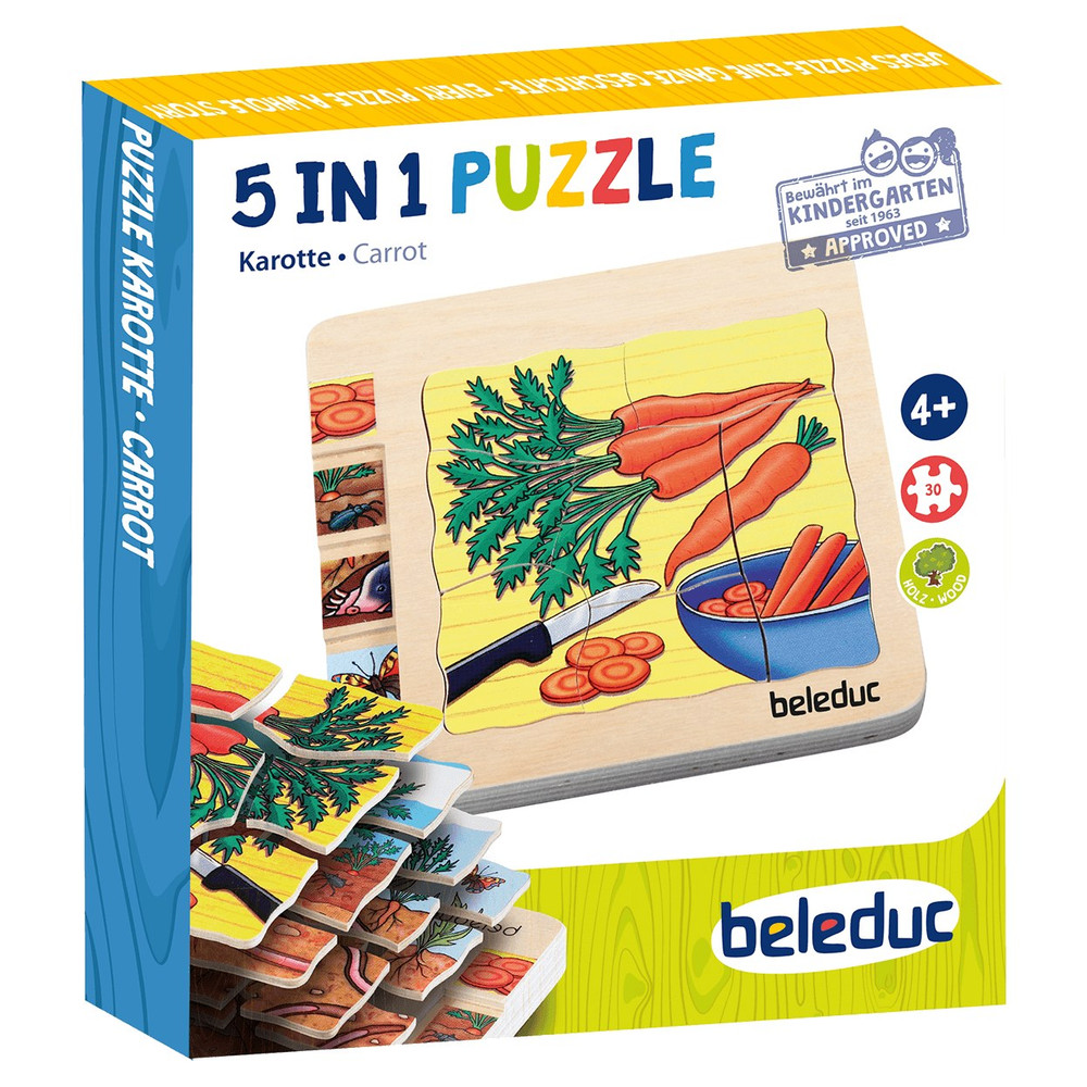 Beleduc Multilayer Puzzle - Carrot - image 7