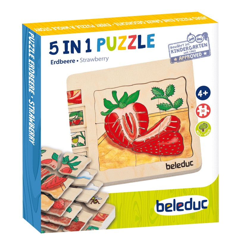 Beleduc Multilayer Puzzless - Strawberry Box