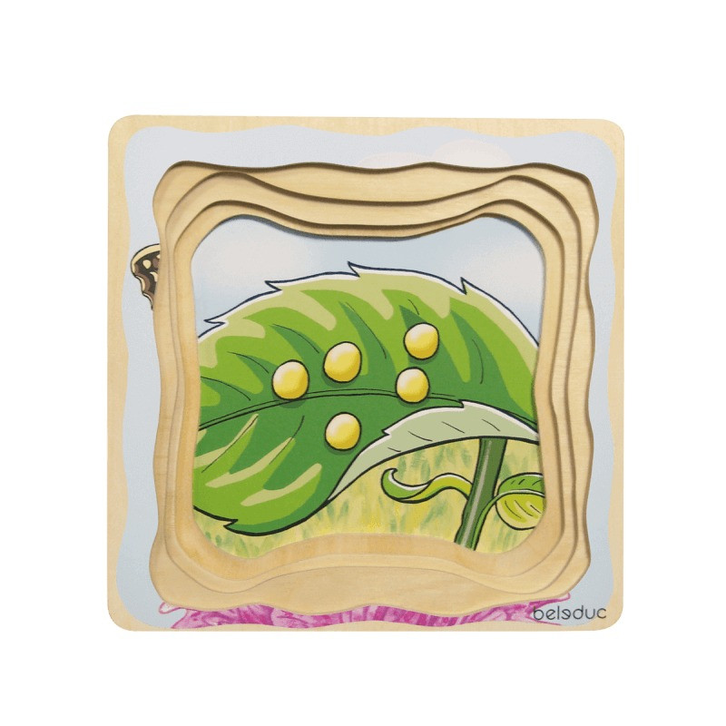 Beleduc Multilayer Puzzle - Life Courses - Butterfly 3