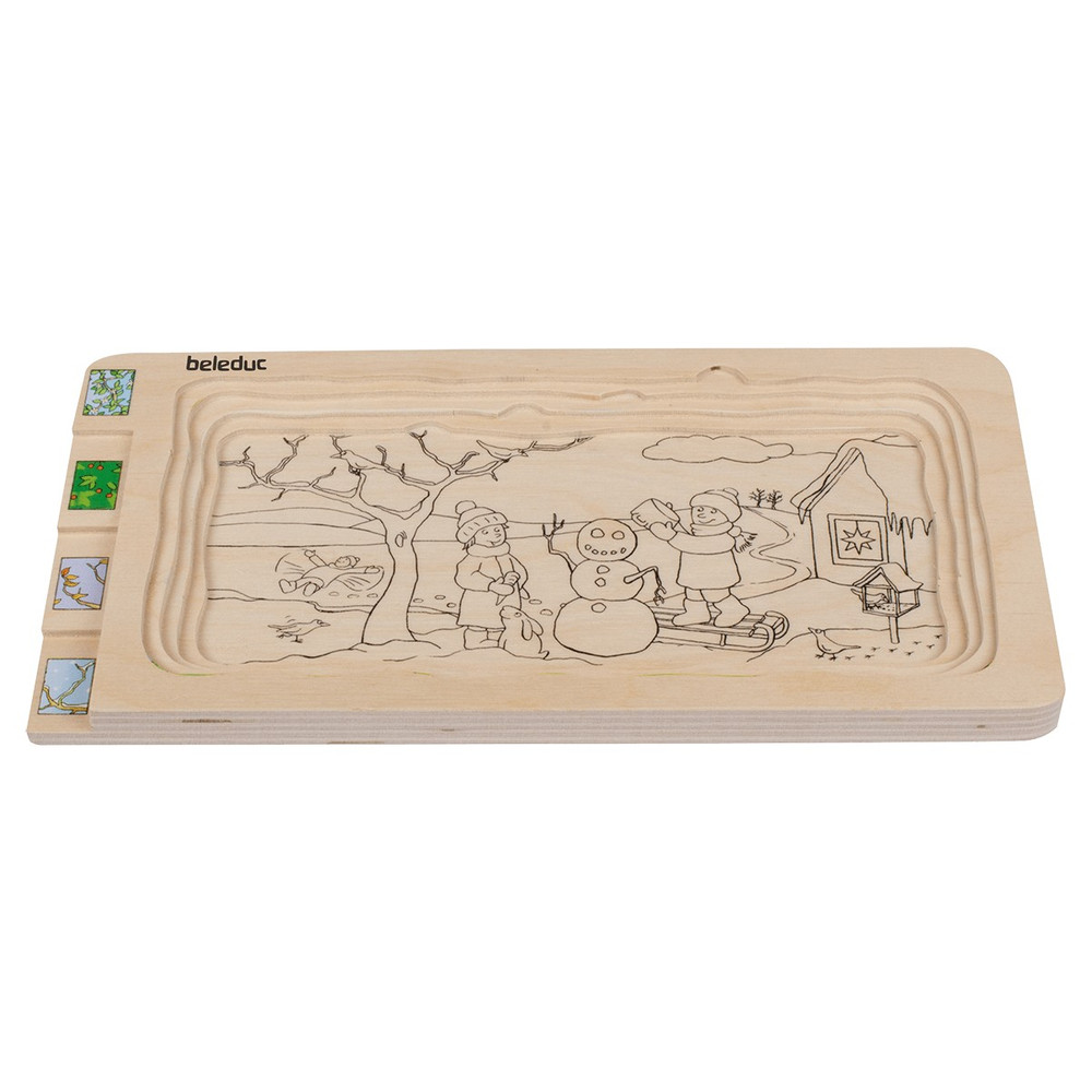 Beleduc Multilayer Puzzle - Four Seasons - image 8