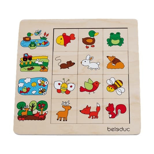 Beleduc Sorting Game Puzzle - Animal Habitats