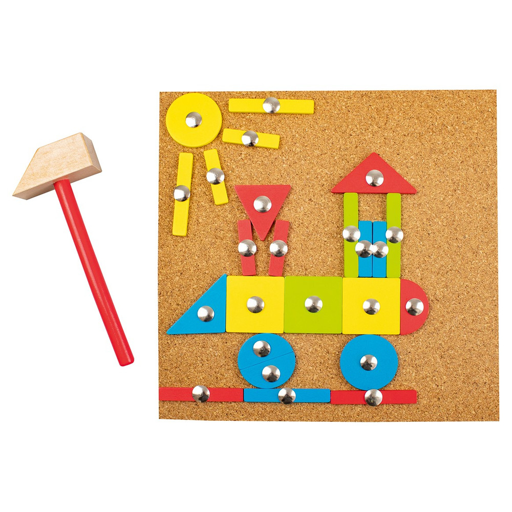 Beleduc Martello Tap Tap Hammer & Nail Cork Board Set - image 5