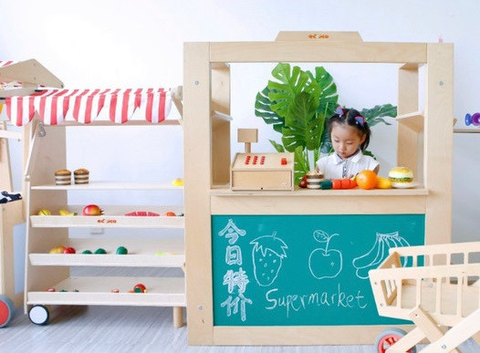 educo pretend play shop stall