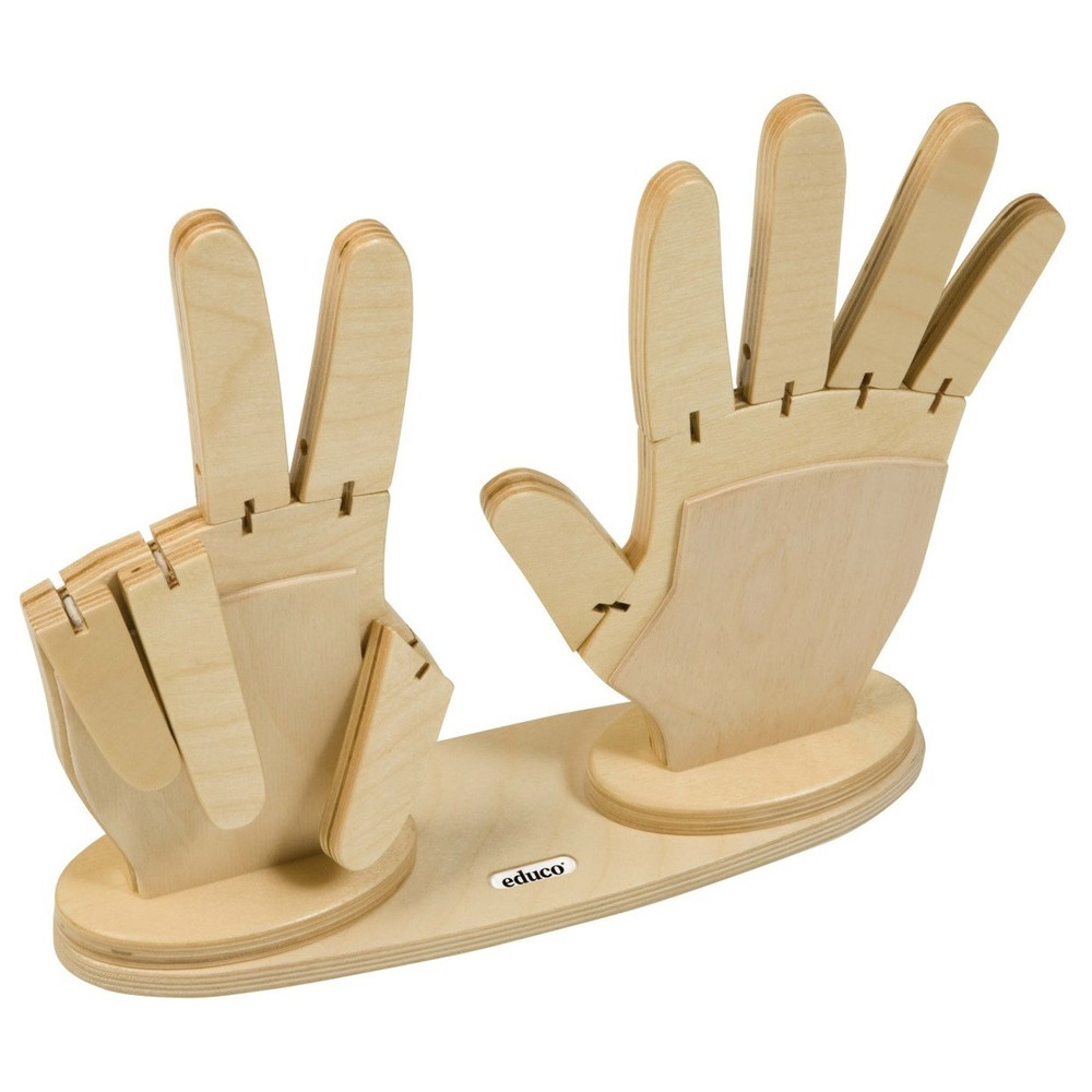 educo wooden educational counting hands