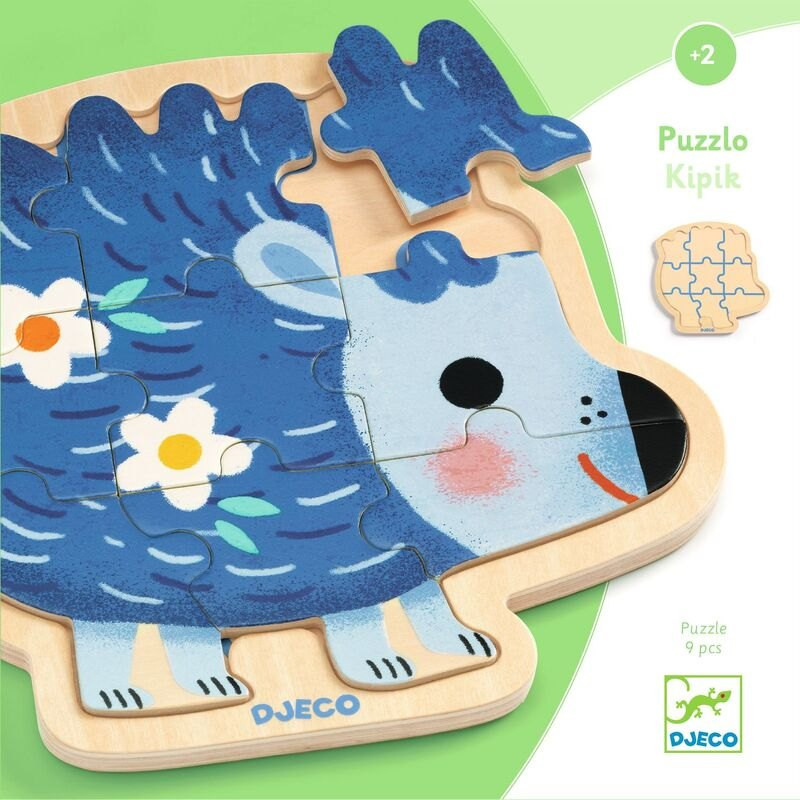 Djeco Kipic 9pc Puzzlo Wooden Puzzle - image 4