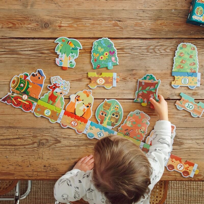 Djeco 20pc Counting Train Puzzle - image 5