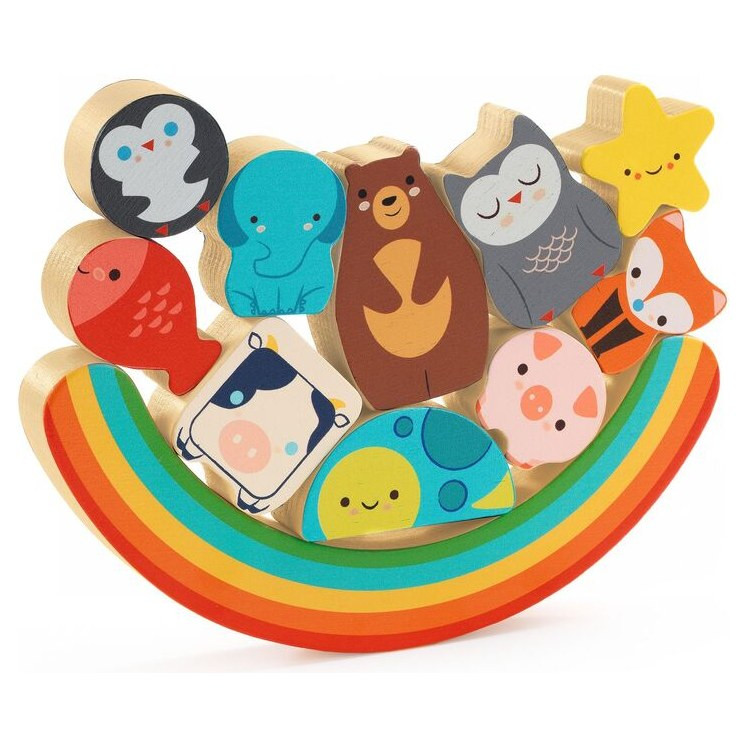 Djeco Rainbow Puzz & Boom Wooden Puzzle - image 3