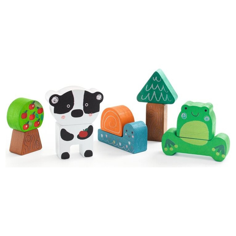 Djeco Happy Puzz & Match Wooden Puzzle - image 3